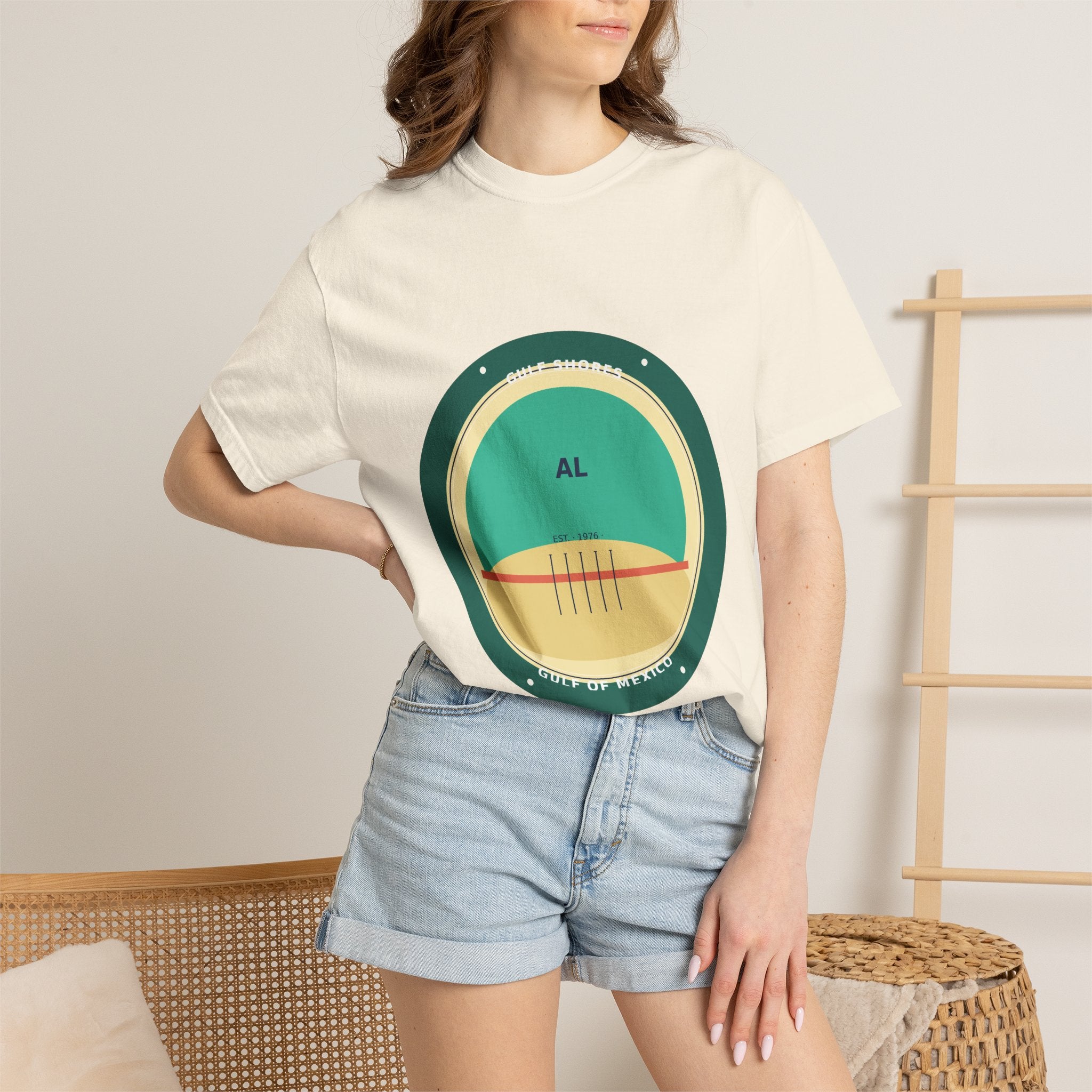 Gulf Shores Alabama Tee | Coastal Badge Art