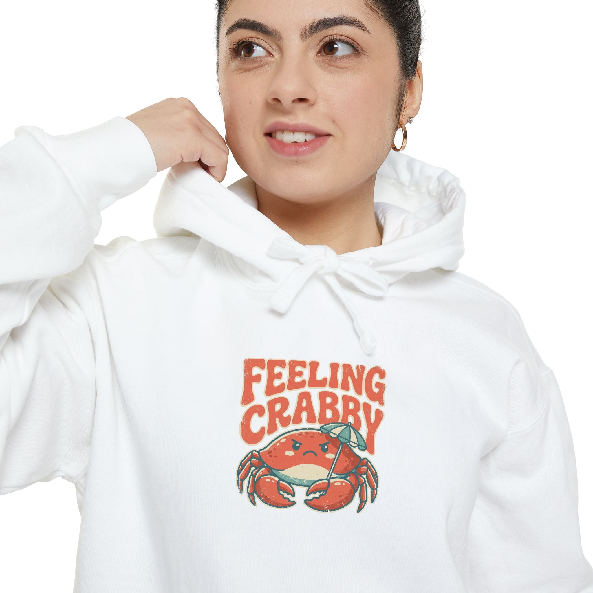 Feeling Crabby Hoodie | Comfort Colors Coastal Sweatshirt