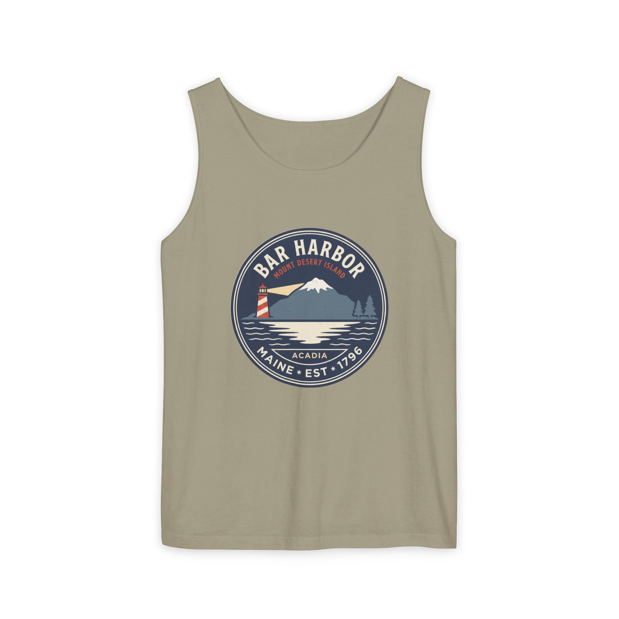 Bar Harbor Maine Tank Top | Acadia Vintage Badge Tank