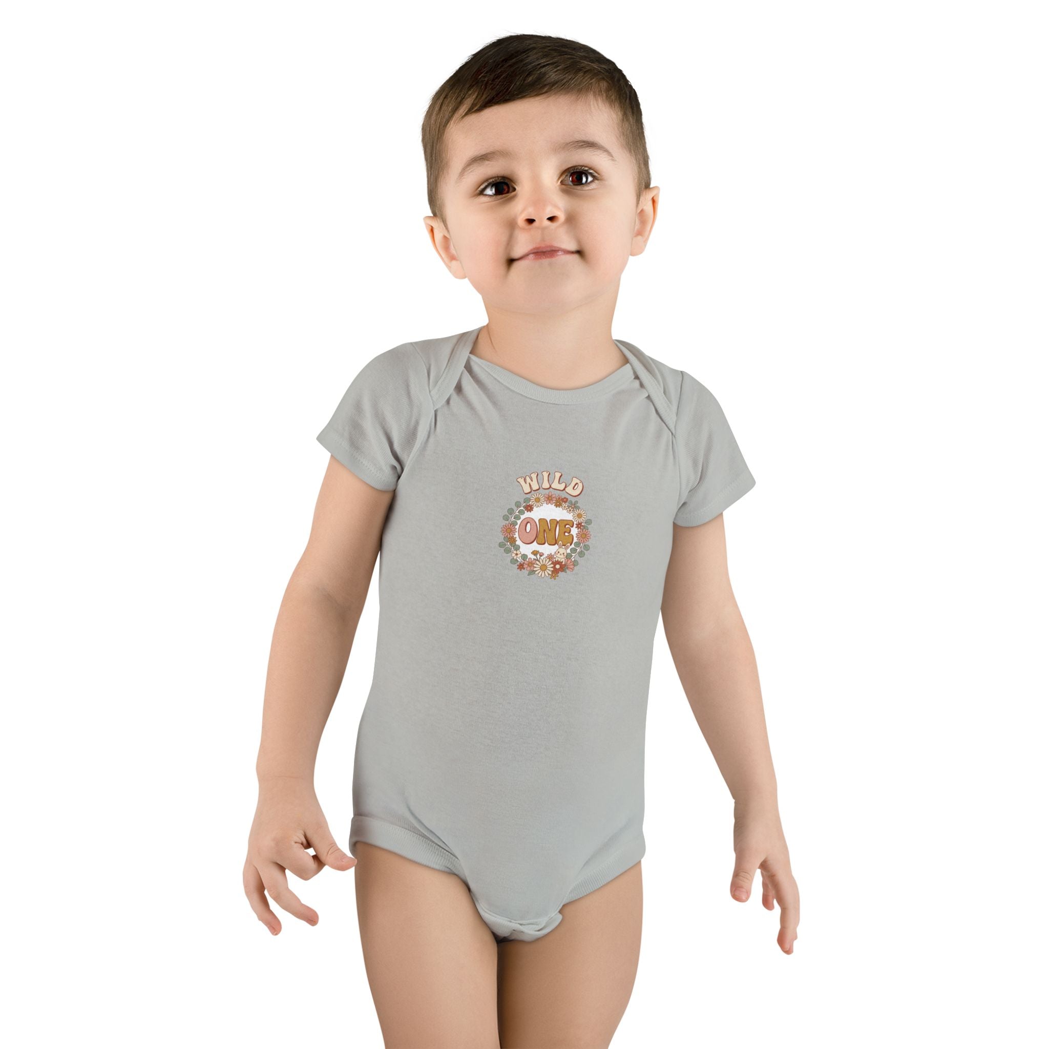 Wild One 1st Birthday Baby Bodysuit Boho Bunny Outfit