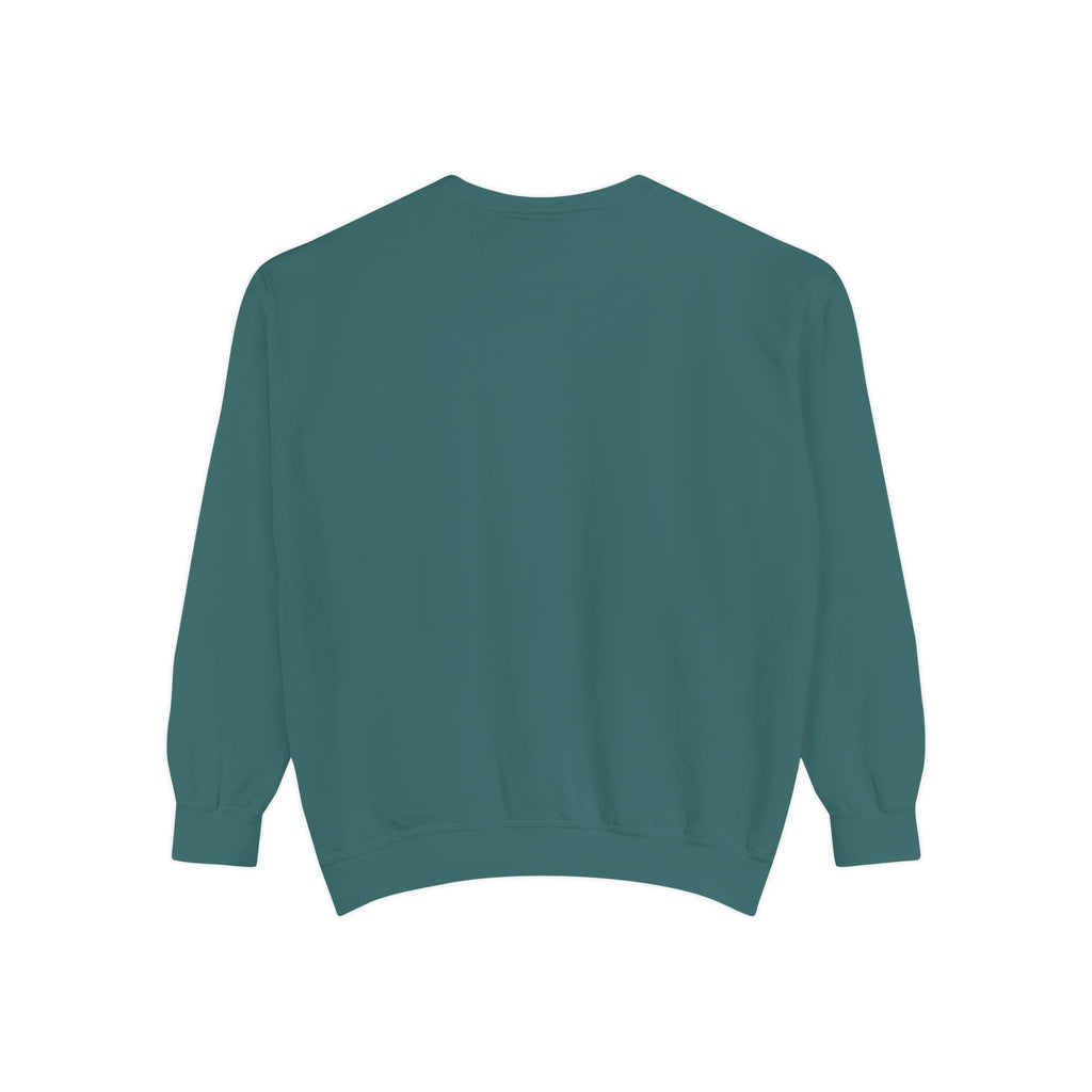 Cozy Ghost Crewneck Sweatshirt | Cold Hands Warm Mugs Fall Coffee Art | Comfort Colors Garment Dyed