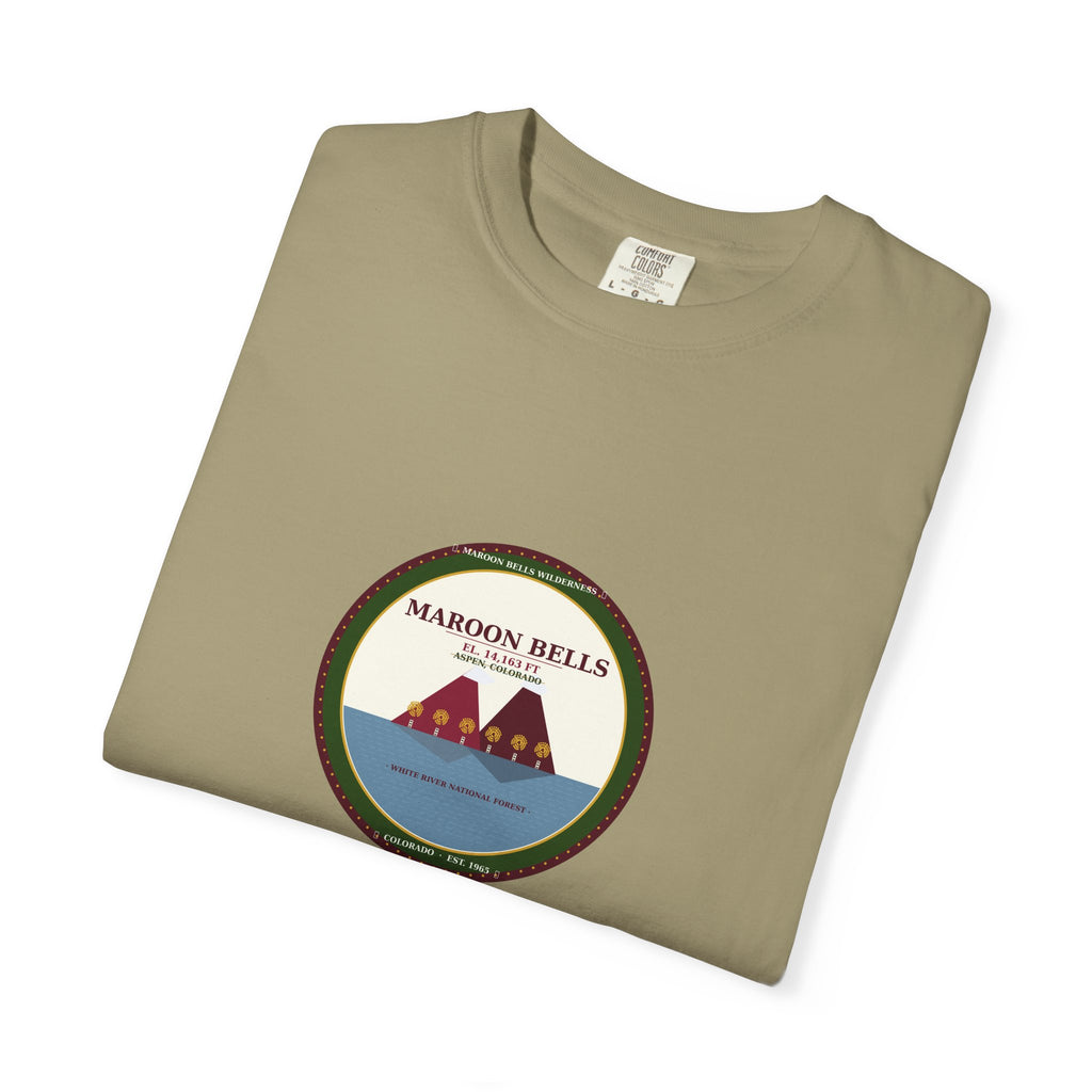 Maroon Bells Badge Tee — Colorado 14er