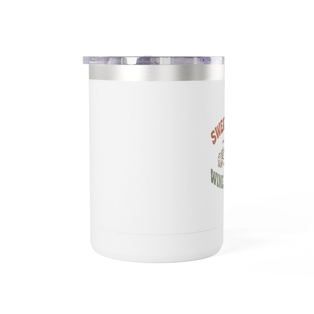 Sweat Now Wine Later 15oz Coffee Tumbler — Insulated Gym & Wine Travel Mug