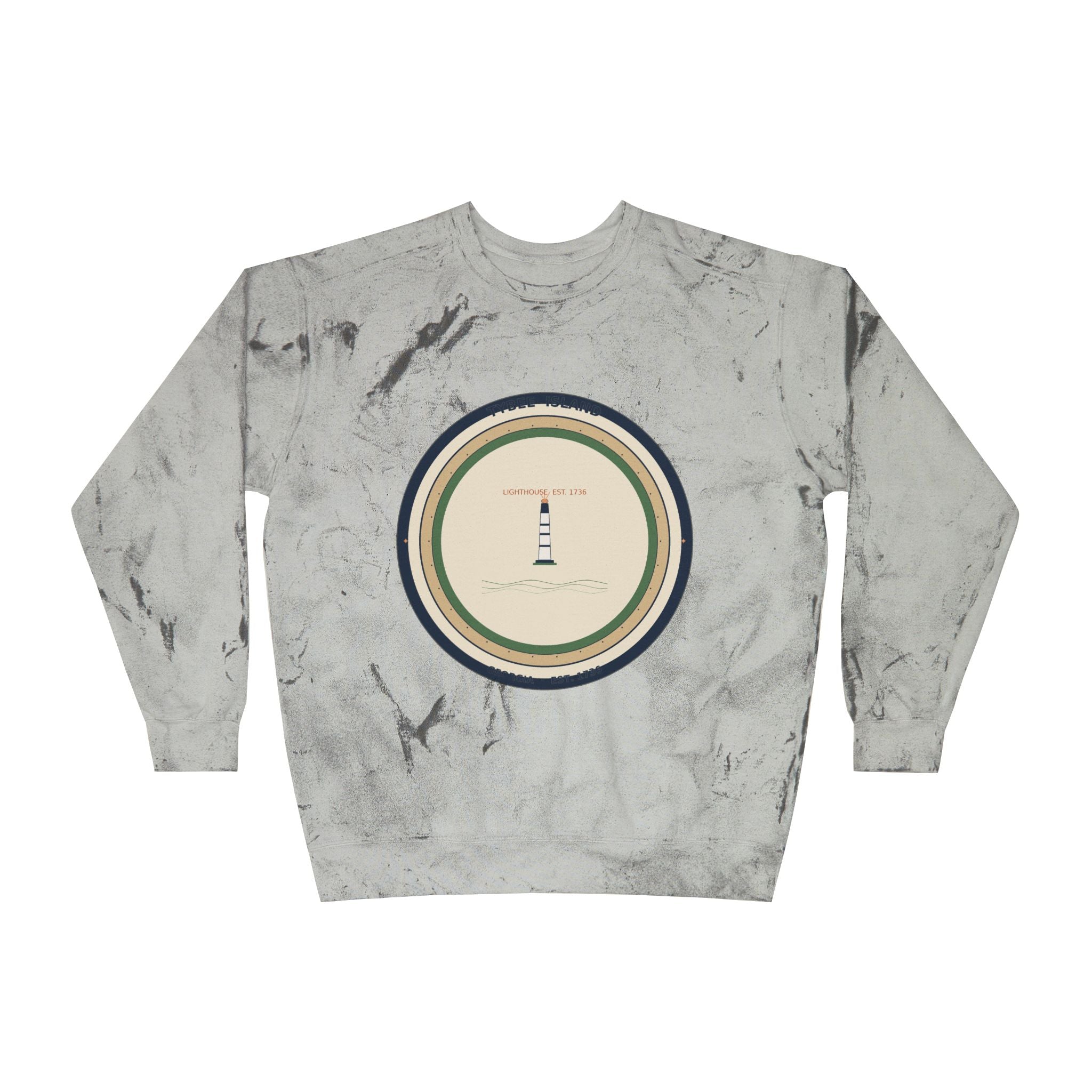 Tybee Island Crewneck Sweatshirt | Tybee Lighthouse Badge | Georgia