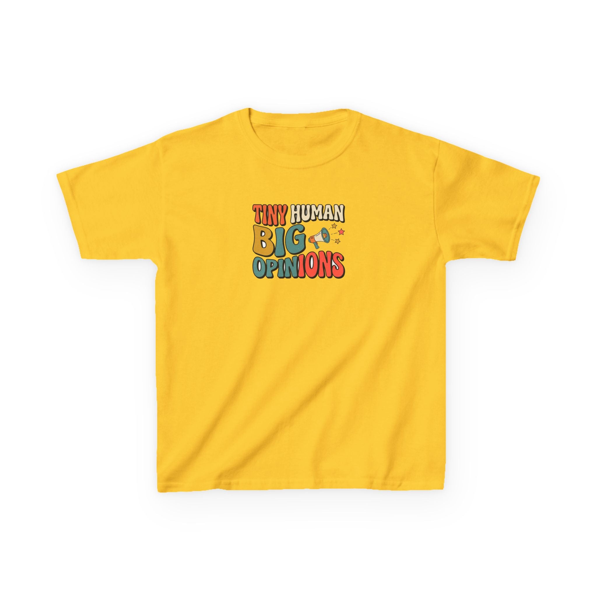 Tiny Human Big Opinions Shirt Funny Toddler Kids Tee