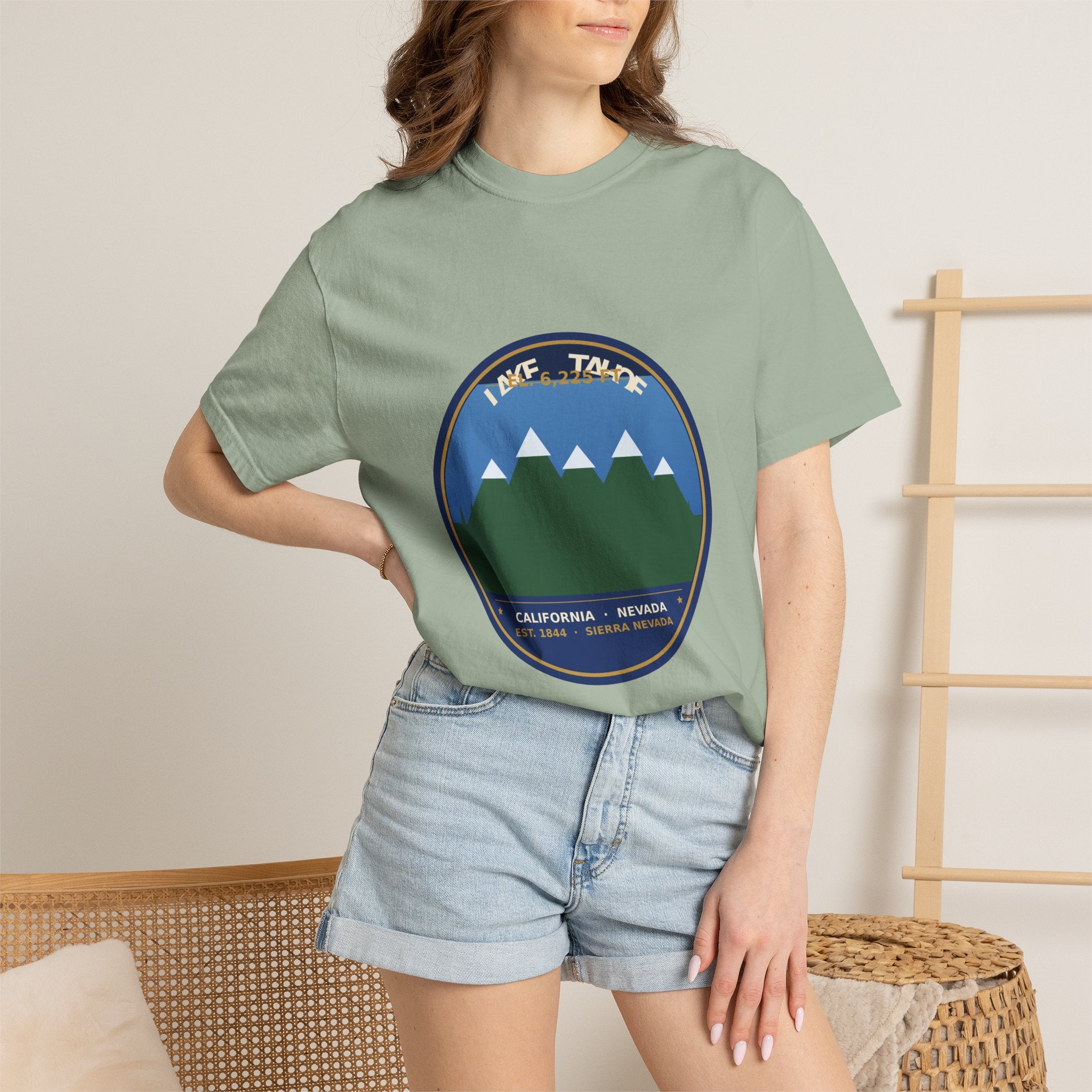 Lake Tahoe Alpine Badge Tee | Comfort Colors 1717