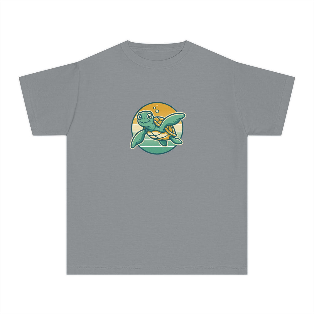 Sea Turtle Youth Shirt Retro Comfort Colors Beach Tee