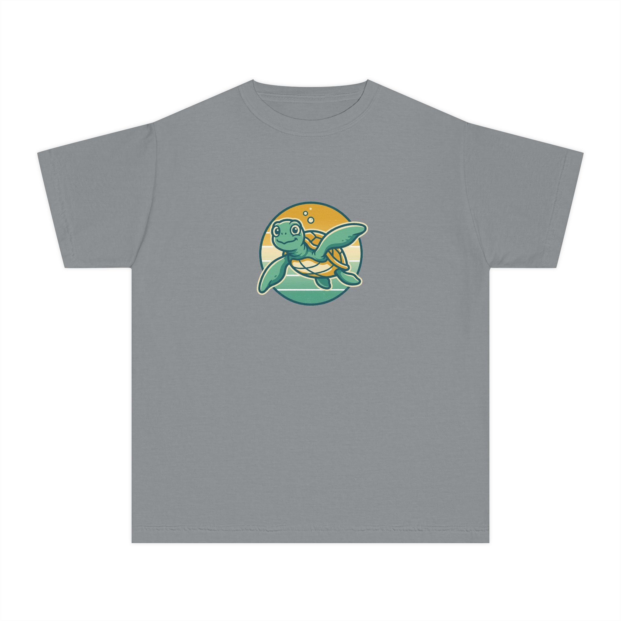 Sea Turtle Youth Shirt Retro Comfort Colors Beach Tee