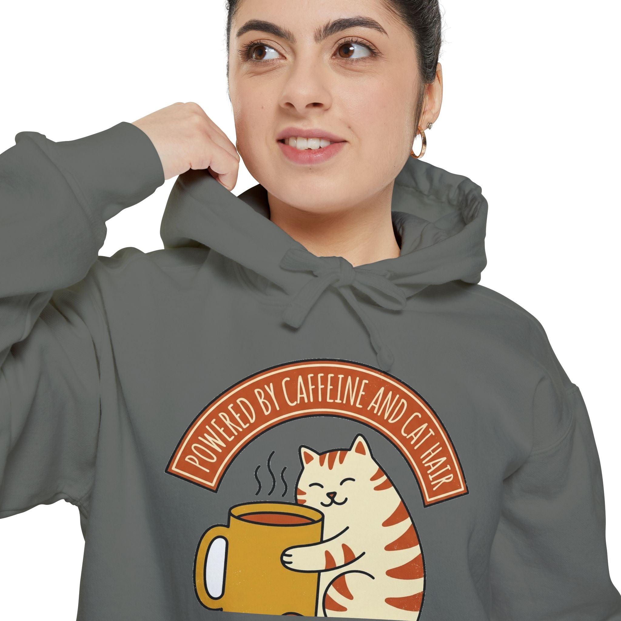 Cat Coffee | Powered by Caffeine Hoodie