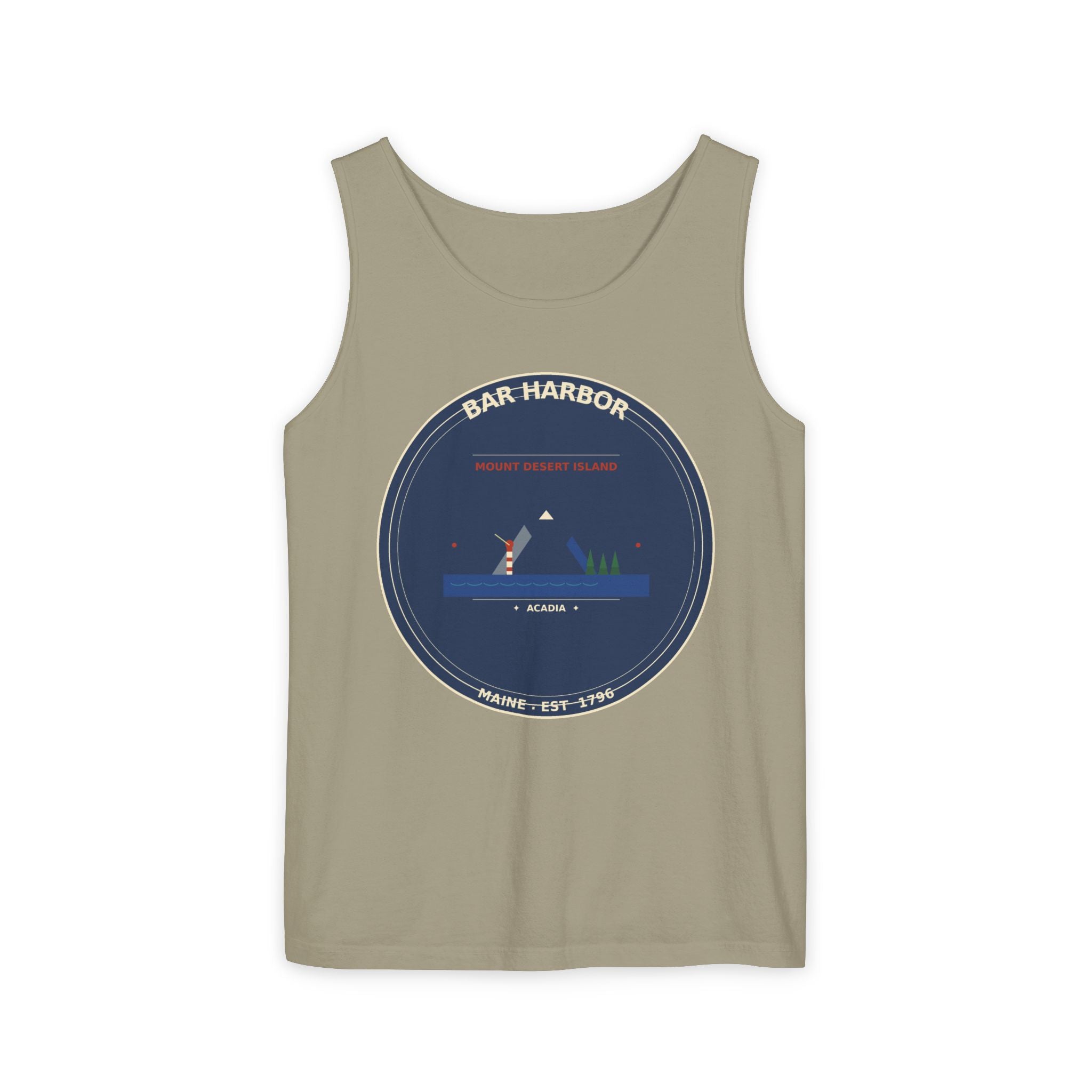 Bar Harbor Maine Tank Top | Acadia Vintage Badge Tank