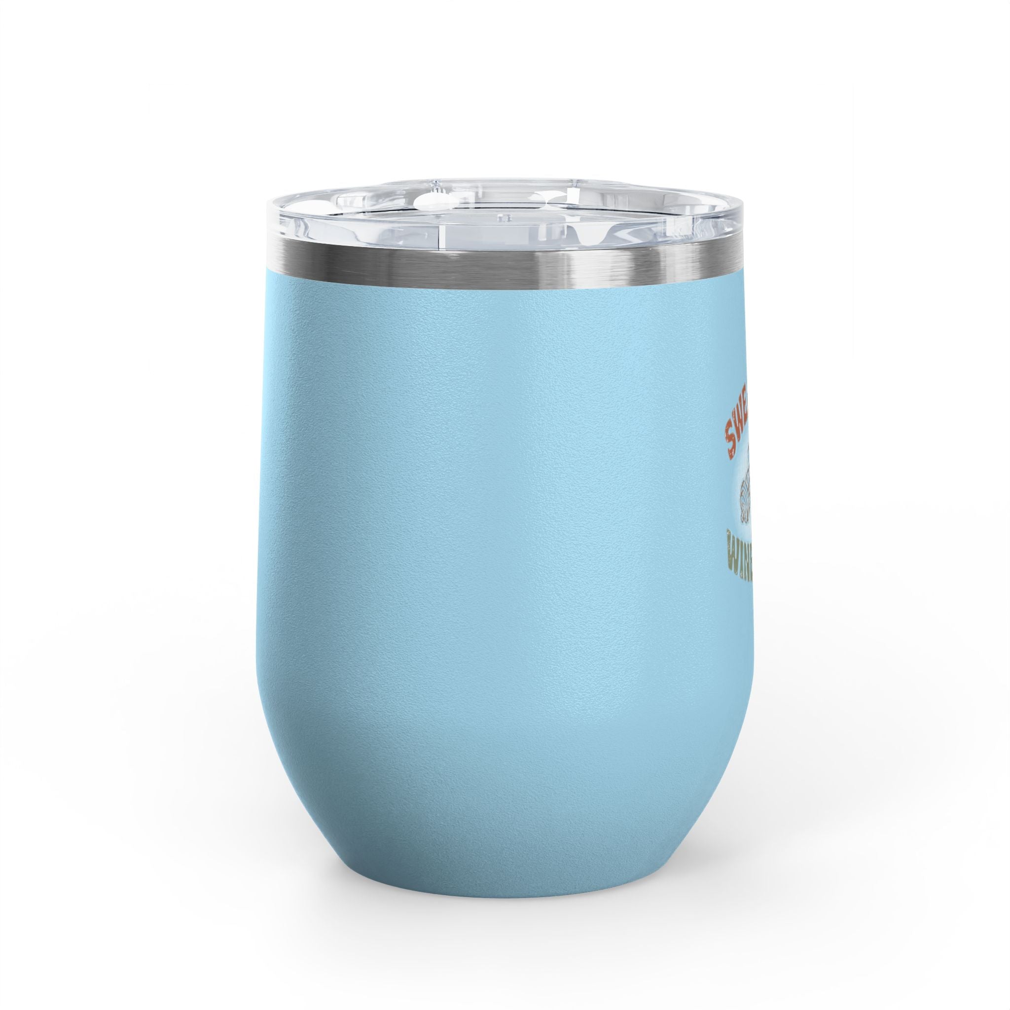 Sweat Now Wine Later Wine Tumbler — 12oz Insulated | Funny Gym &amp; Wine Gift