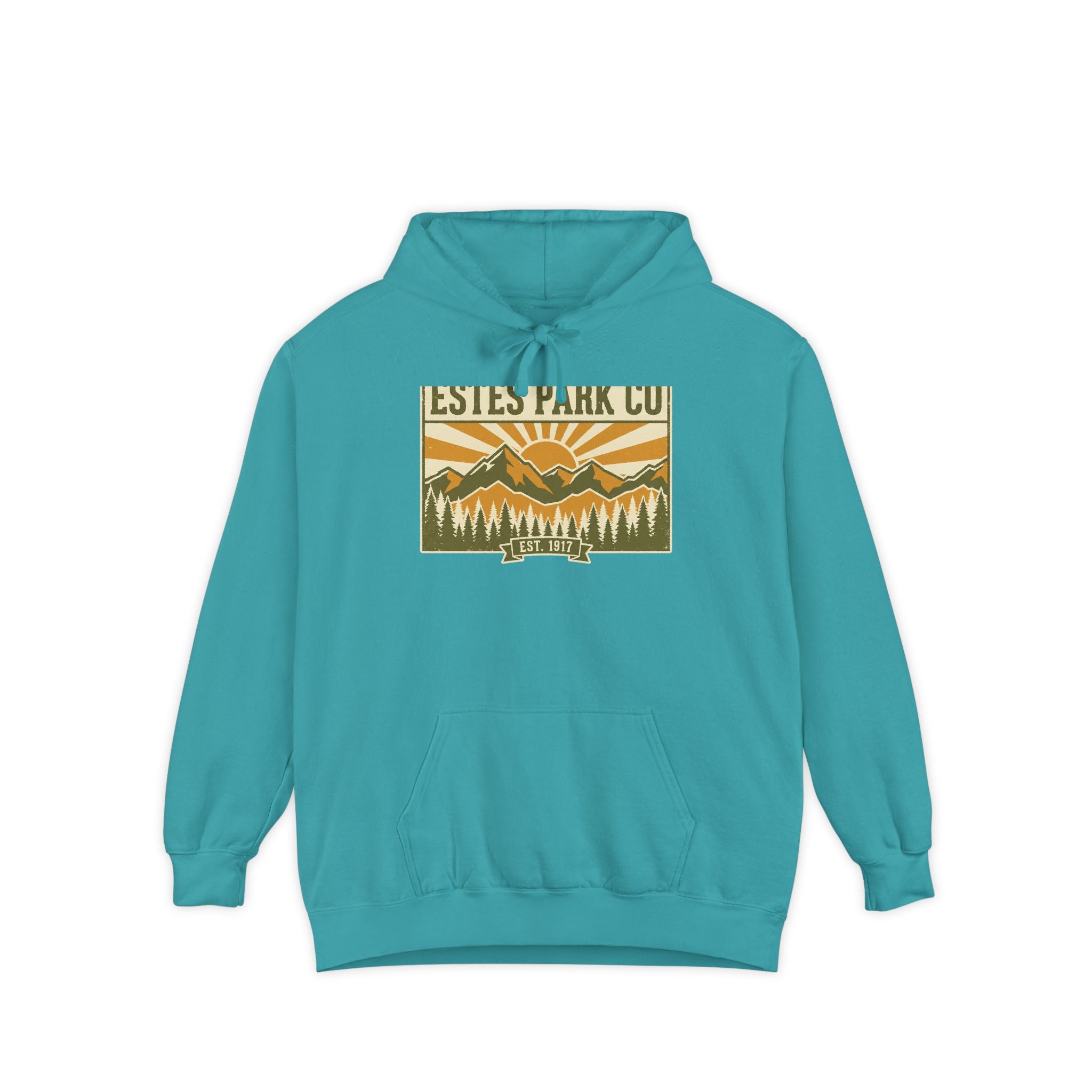 Estes Park CO Vintage Hoodie | EST. 1917 Colorado Mountain Sweatshirt