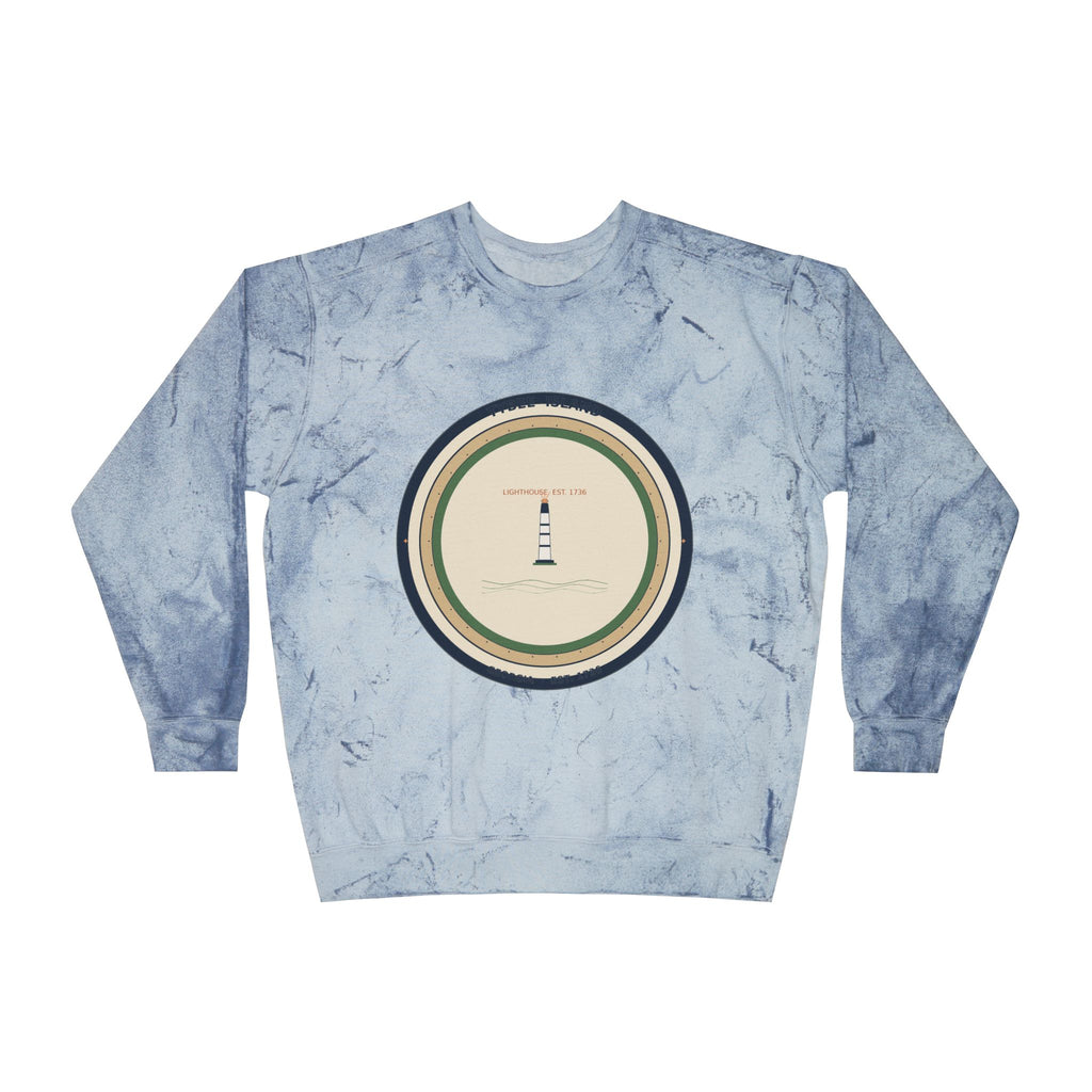 Tybee Island Crewneck Sweatshirt | Tybee Lighthouse Badge | Georgia