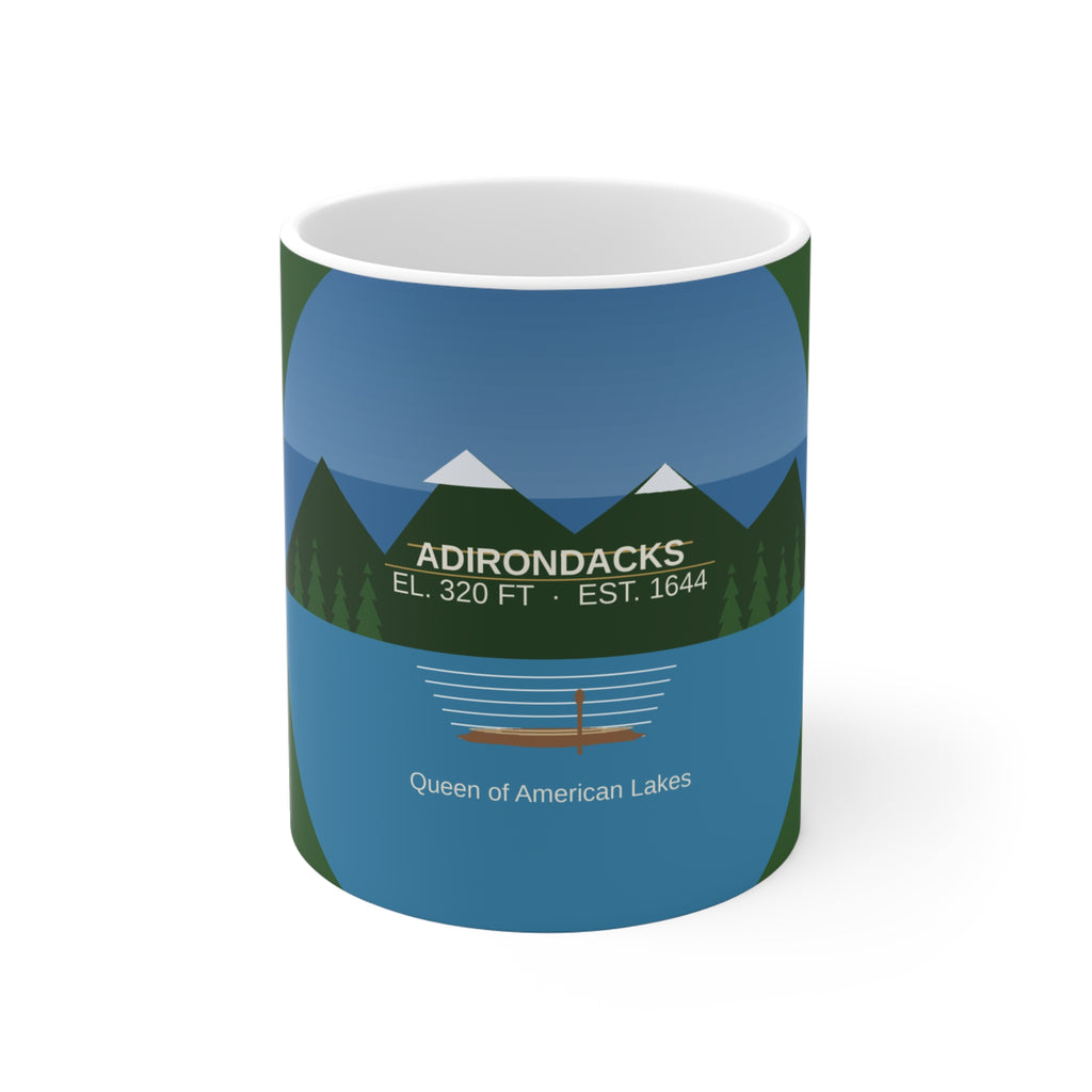 Lake George Adirondacks Badge Coffee Mug