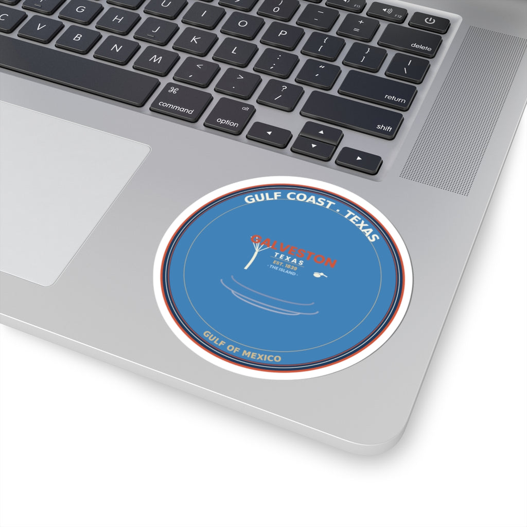 Galveston Texas Sticker | Gulf Coast Vintage Badge | 4 Inch