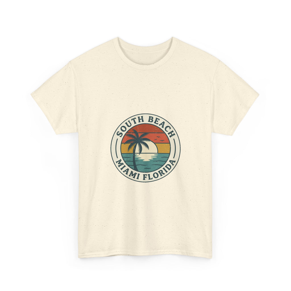 South Beach Miami Retro Tee | Vintage Travel Badge Summer Shirt