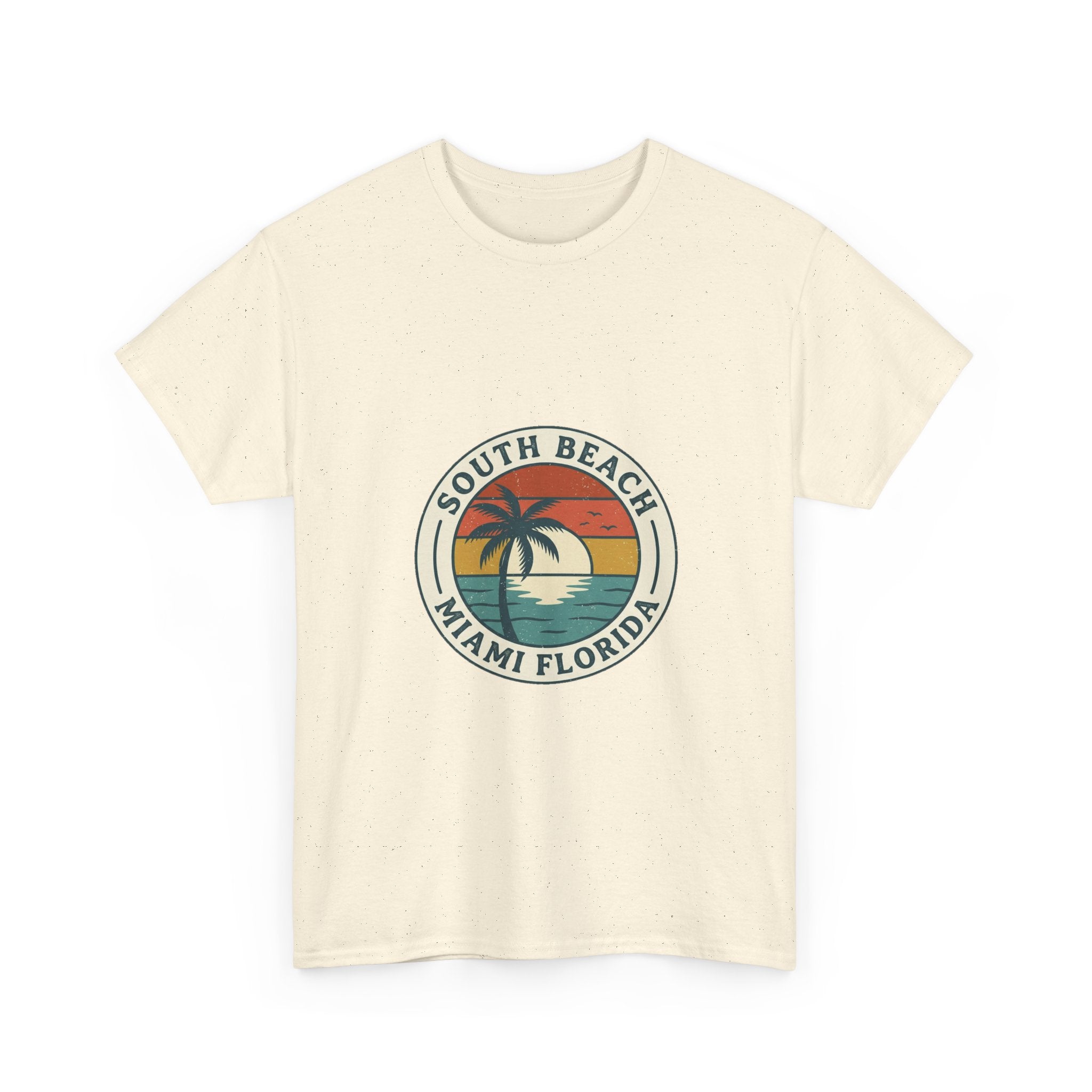 South Beach Miami Retro Tee | Vintage Travel Badge Summer Shirt