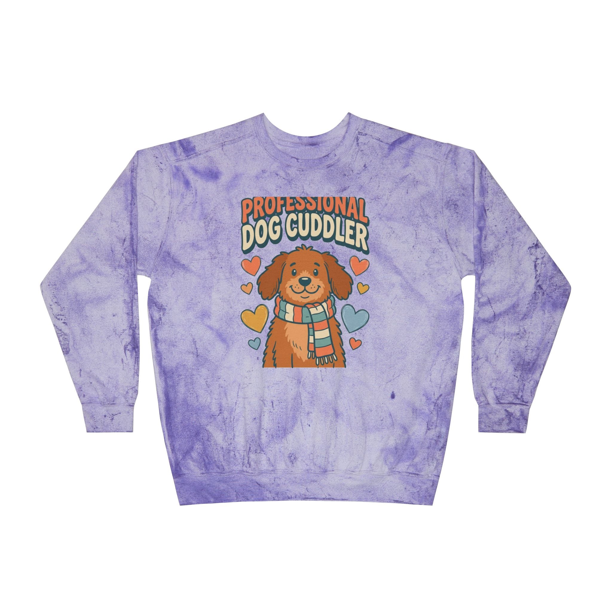 Professional Dog Cuddler Crewneck | Dog Mom Comfort Colors Sweatshirt
