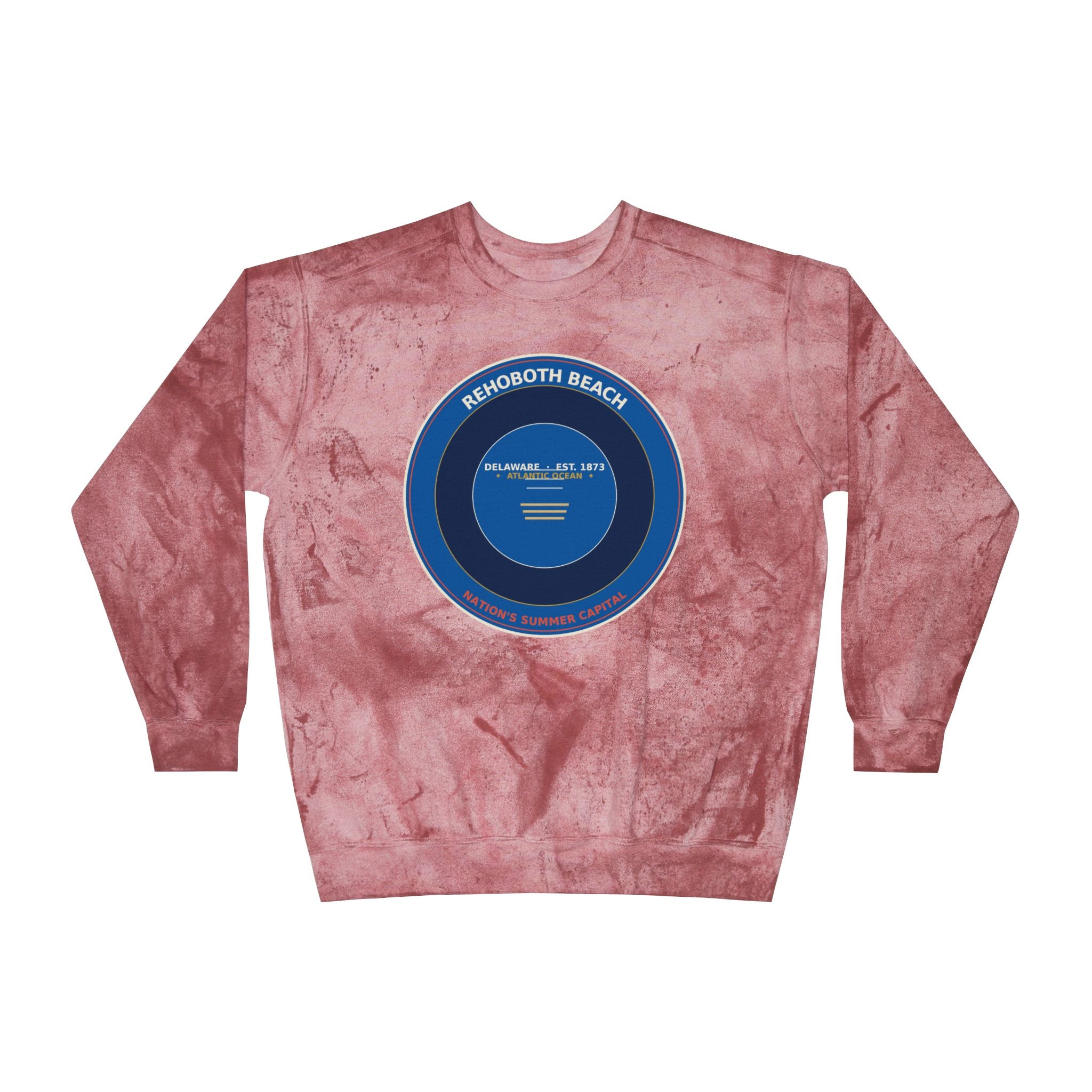 Rehoboth Beach Delaware Crewneck | Vintage Boardwalk Badge Sweatshirt