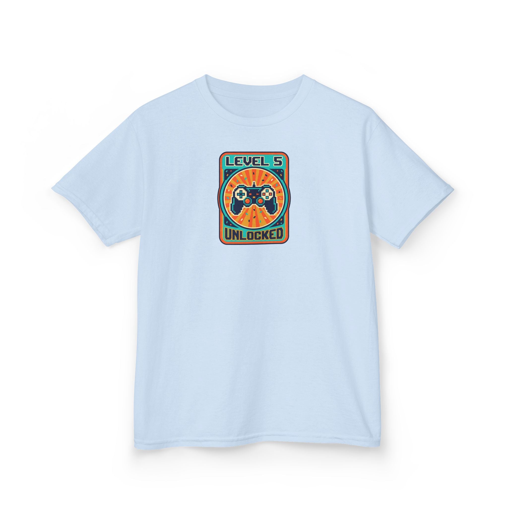 Level 5 Unlocked Birthday Shirt Gamer Kids Tee