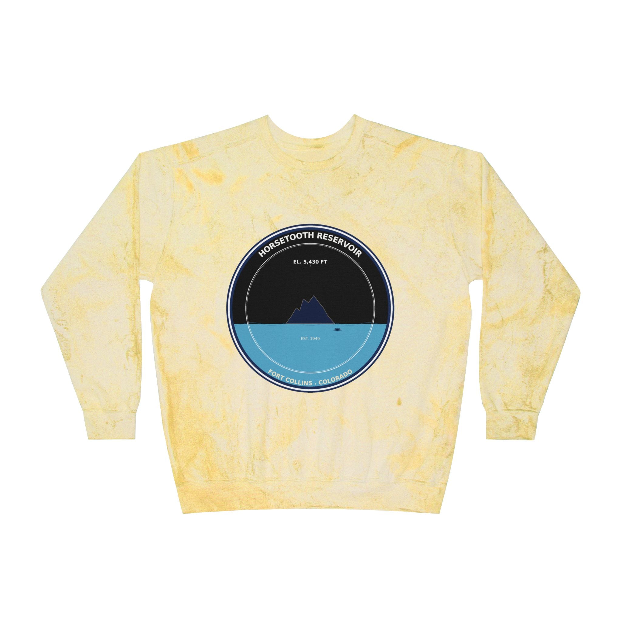 Horsetooth Reservoir Colorado Crewneck Sweatshirt | Fort Collins CO Souvenir
