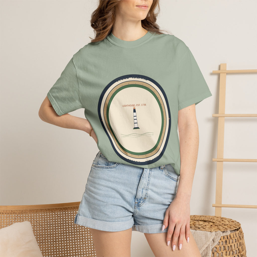 Tybee Island Tee | Tybee Lighthouse Badge | Comfort Colors | Georgia