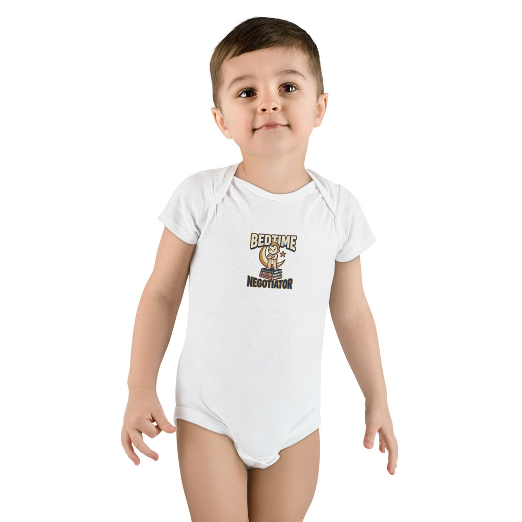 Bedtime Negotiator Baby Bodysuit Funny Bedtime Gift