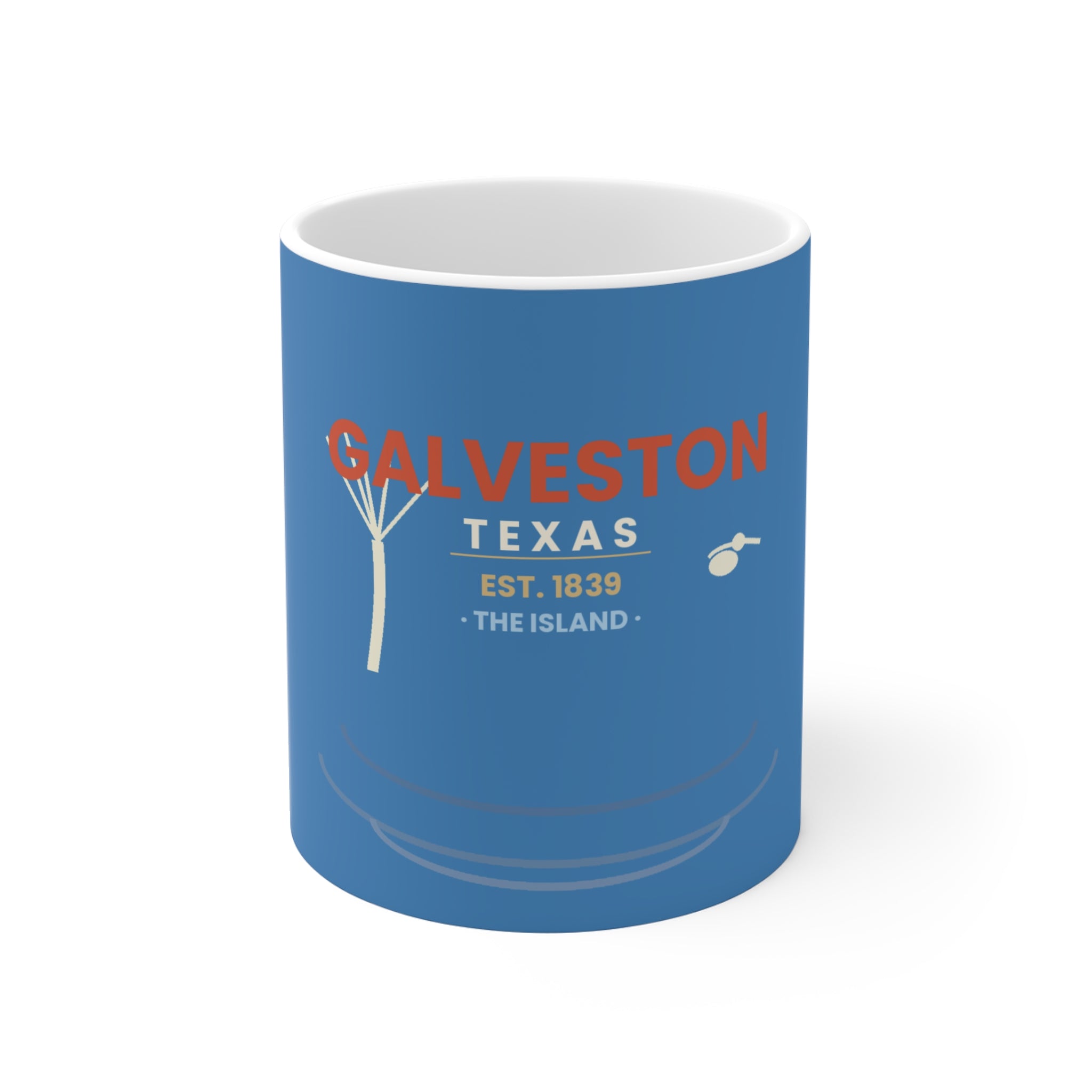 Galveston Texas Mug | Gulf Coast Vintage Badge | 11oz