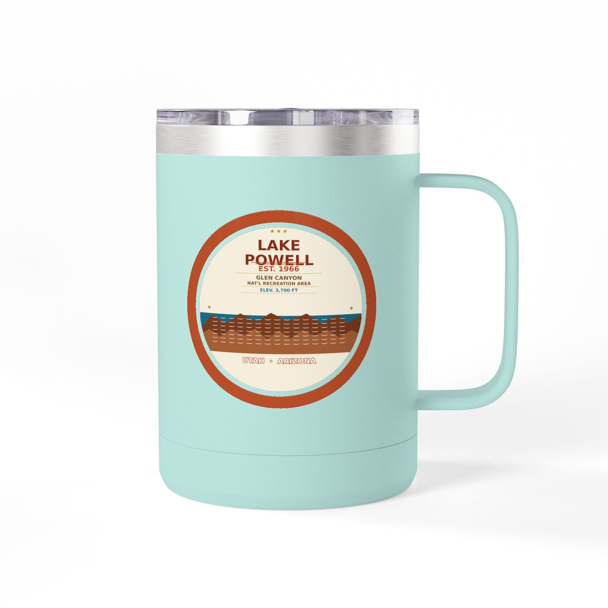 Lake Powell Desert Badge 15oz Tumbler | Comfort Colors