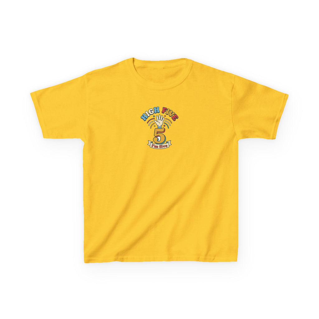 High Five I'm Five Birthday Shirt 5th Birthday Kids Tee