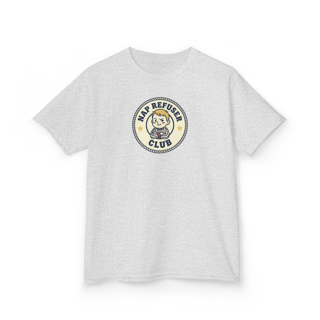 Nap Refuser Club Shirt Funny Toddler Badge Kids Tee