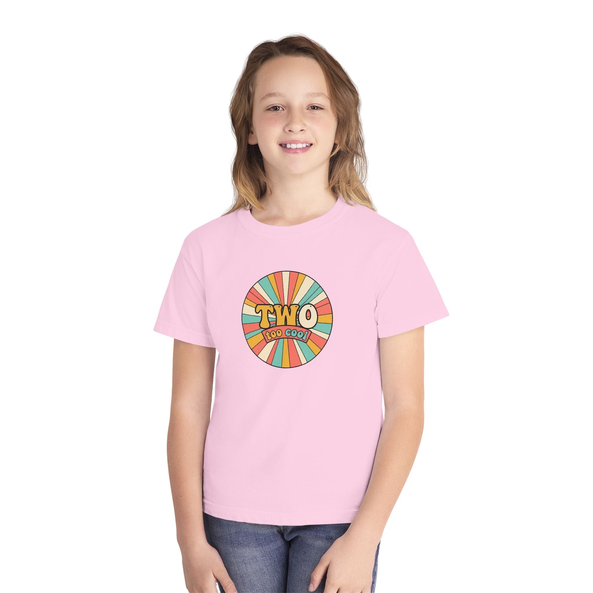 2nd Birthday Shirt TWO Too Cool Youth Comfort Colors Tee