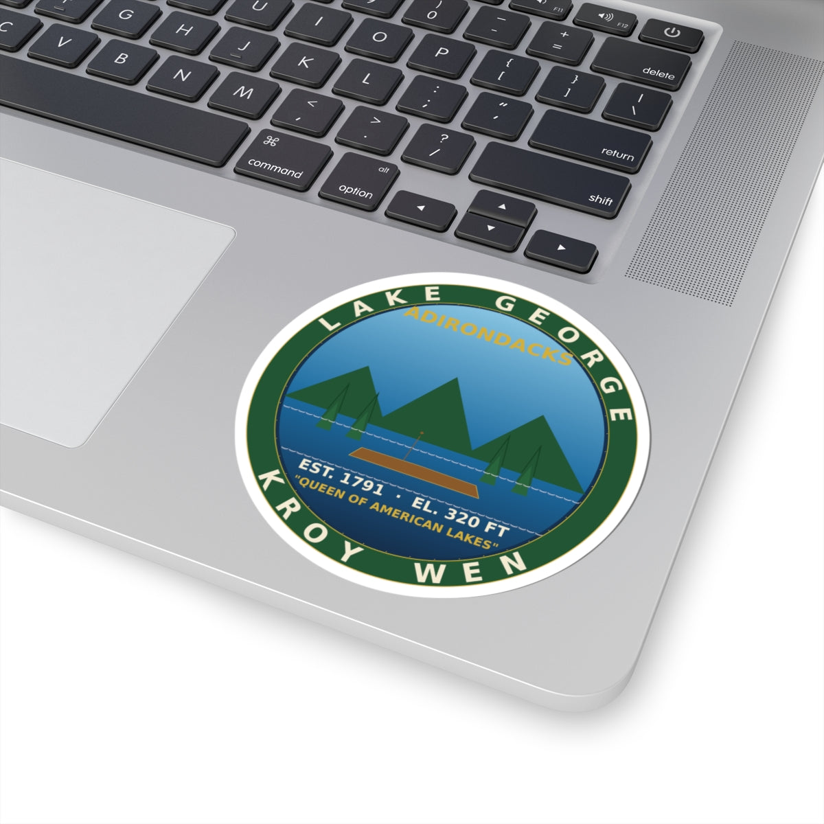 Lake George Adirondacks Badge Sticker