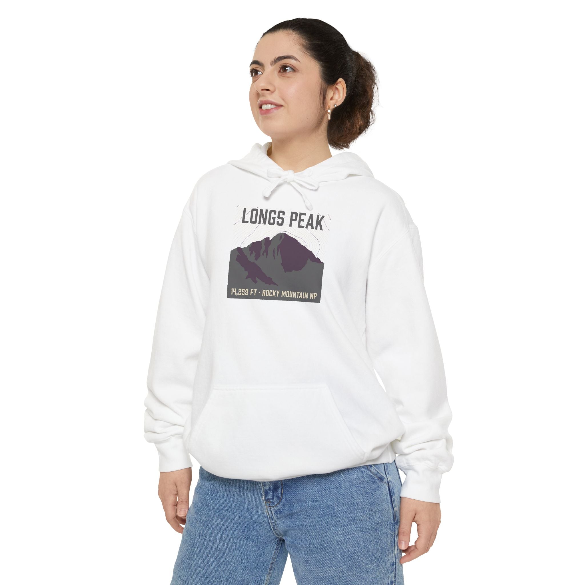 Longs Peak Hoodie | 14,259 ft Colorado 14er Sweatshirt | Comfort Colors