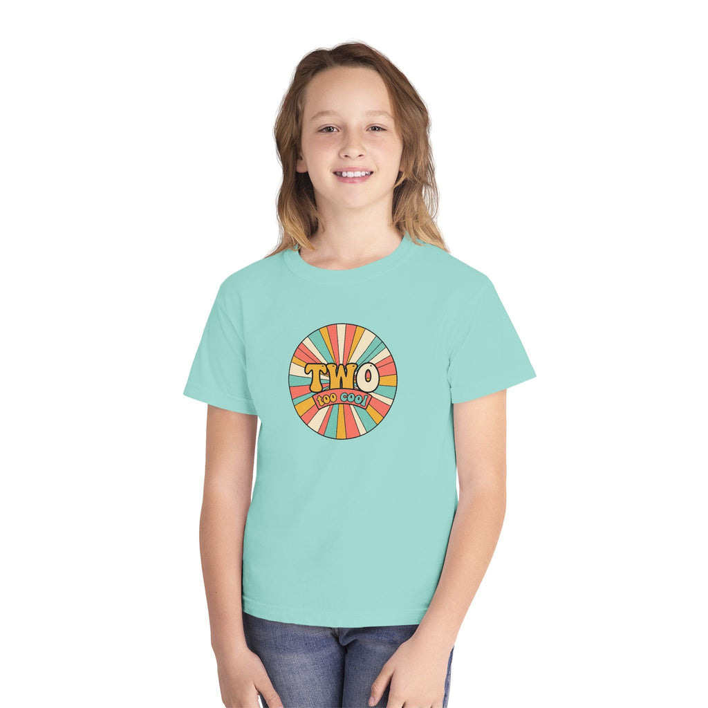 2nd Birthday Shirt TWO Too Cool Youth Comfort Colors Tee