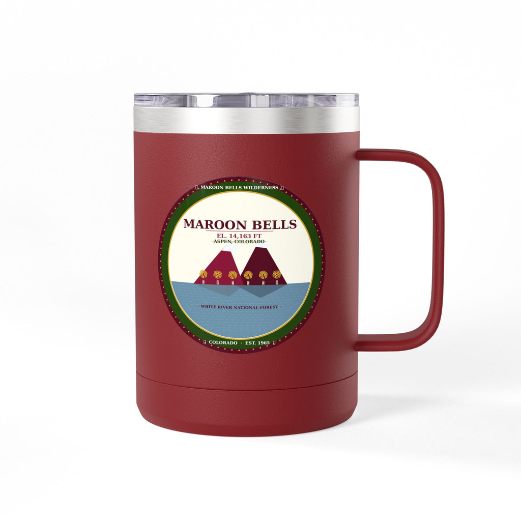 Maroon Bells Badge 15oz Tumbler — Colorado 14er