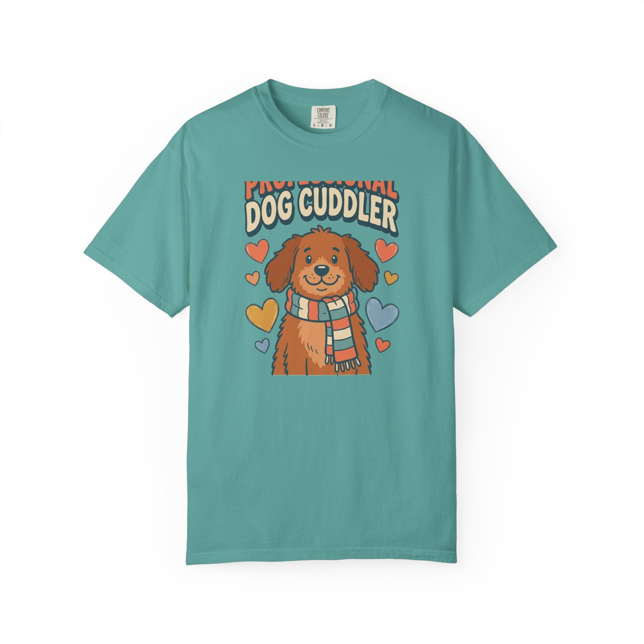 Professional Dog Cuddler Tee | Cute Dog Mom Comfort Colors Shirt