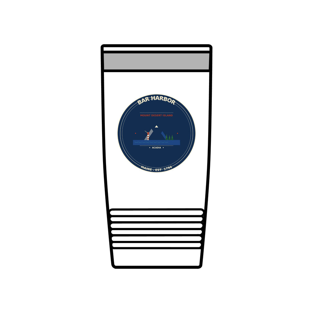 Bar Harbor Maine 20oz Tumbler | Acadia Vintage Badge Insulated Tumbler