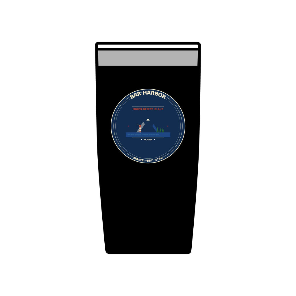 Bar Harbor Maine 20oz Tumbler | Acadia Vintage Badge Insulated Tumbler