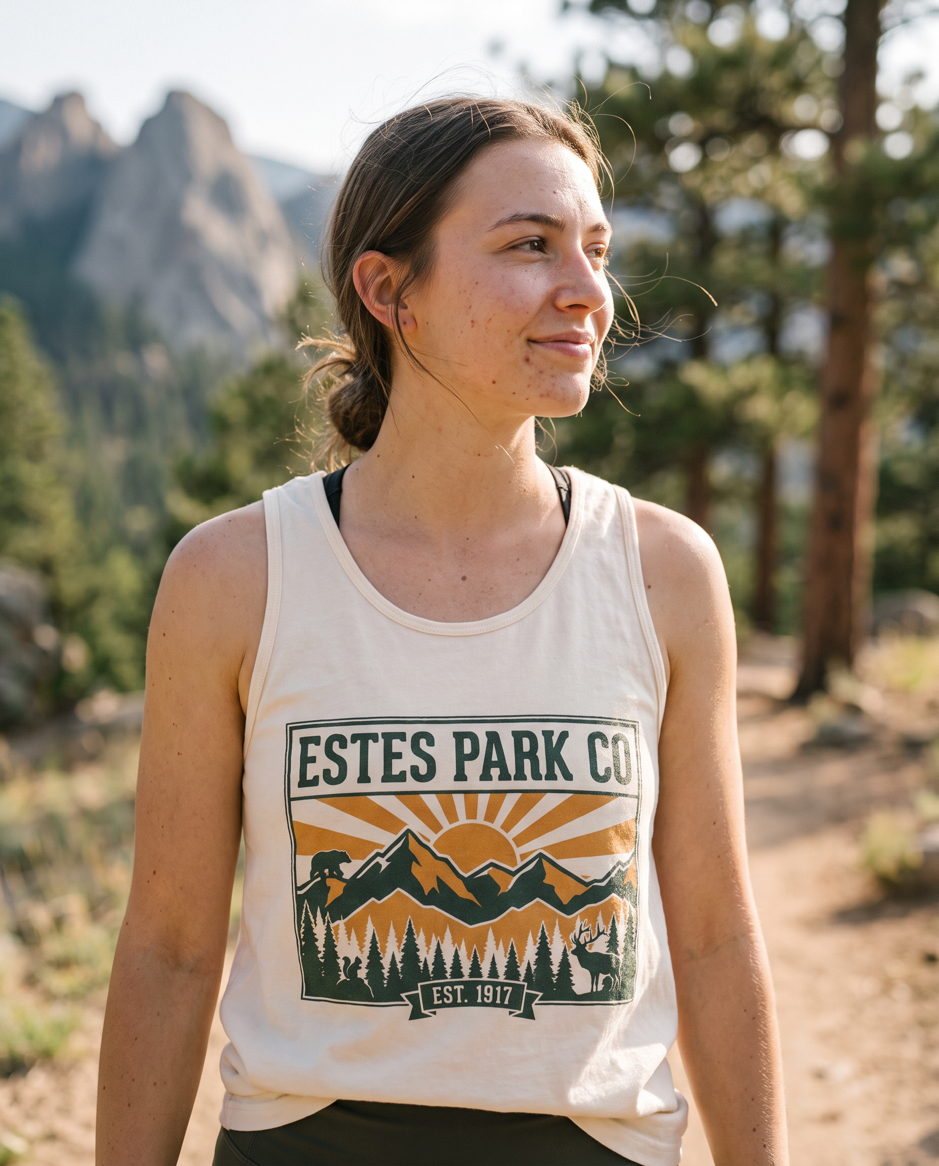 Estes Park CO Hidden Wildlife tank on a Colorado trail