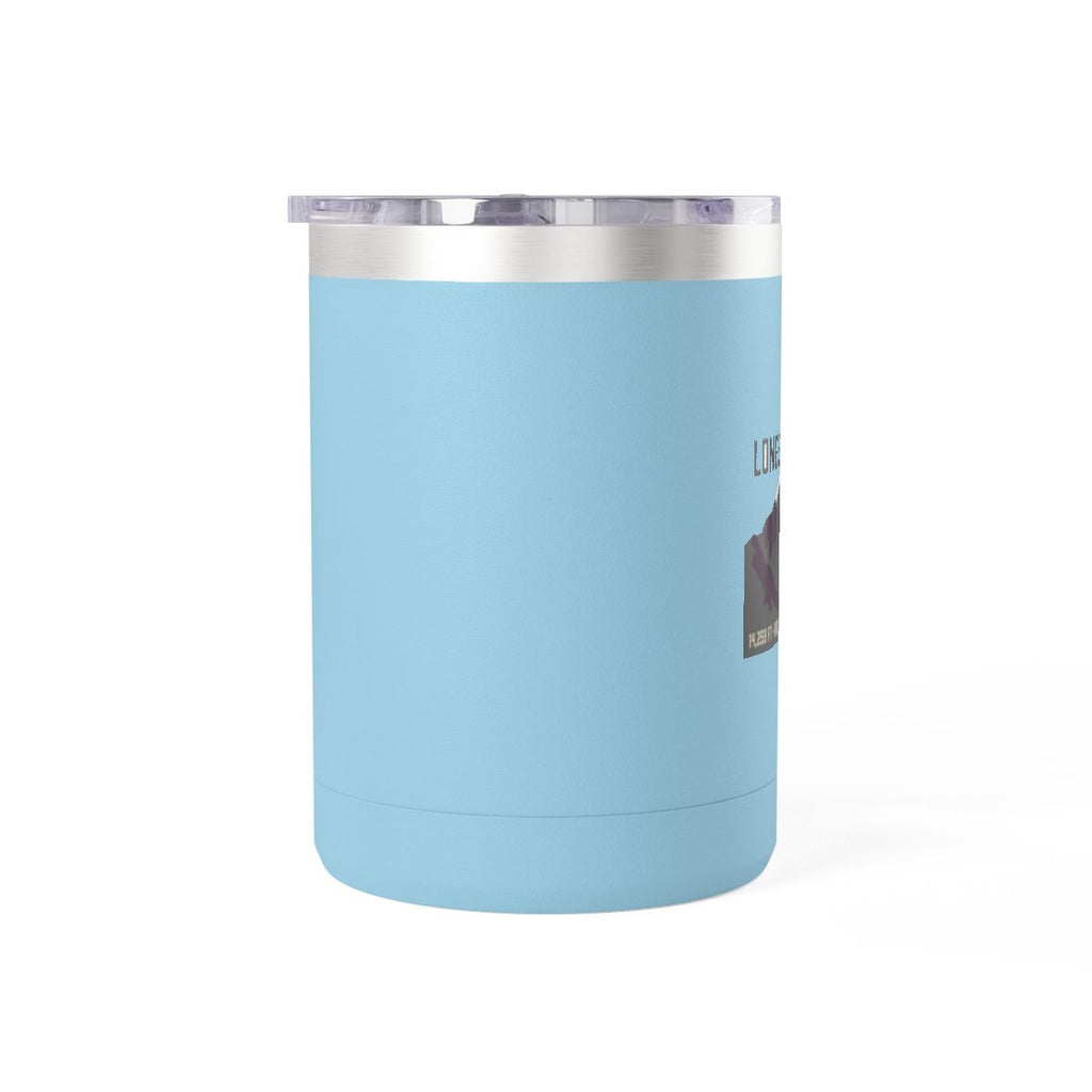 Longs Peak 15oz Coffee Tumbler — Light Blue — Colorado hiker gift